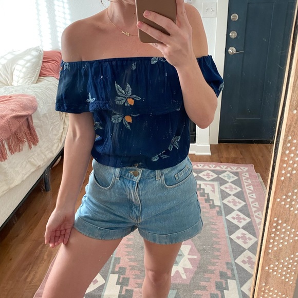 Mossimo Floral Off The Shoulder Top - Picture 9 of 12